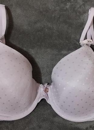 Бюстгальтер victoria's secret нежного сиреневого цвета в горошек
