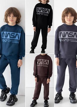 Спортивний костюм для хлопчика, весняний стильний костюм наса nasa, спортивный костюмчик для мальчика