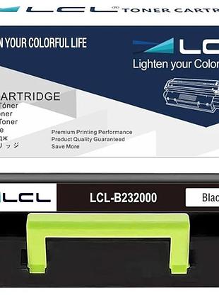 Тонер-картридж lcl b232000 для принтерів lexmark (чорний)