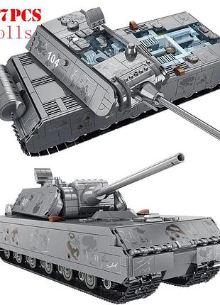 Конструктор над важкий німецький танк маус maus друга світова війна 2127 деталей