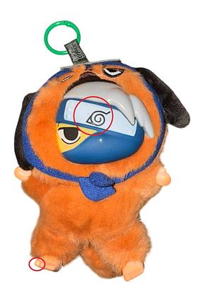 Уценка мягкая игрушка брелок аниме какаси хатаке наруто naruto в стиле лабубу