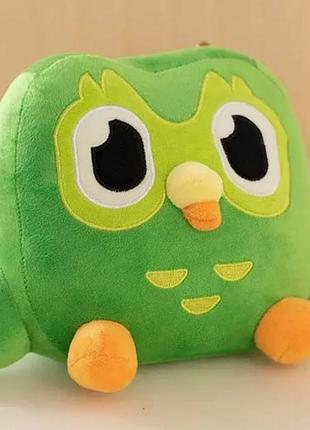 Мягкая детская игрушка сова дуолинго duolingo 20 cм