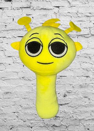 Мягкая детская игрушка желтый саймон спрунки инкредибокс yellow sаimon sprunki toy incredibox 25 cм