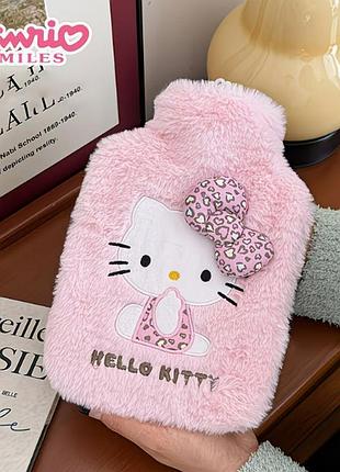 Невелика м'яка зігріваюча іграшка грілка хеллоу кітті hello kitty з плюшевим чохлом