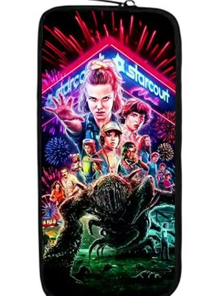 Детский нейлоновый школьный пенал странные чудеса stranger things