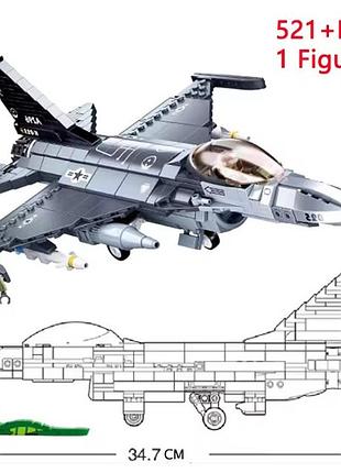 Военный конструктор современный самолет истребитель ввс сша f-16 2