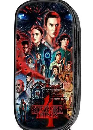 Детский нейлоновый школьный пенал странные чудеса stranger things