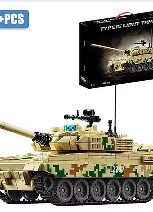 Конструктор військовий американський танк abrams у коробці 956 деталей