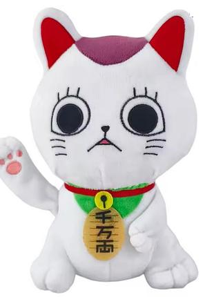 Мягкая игрушка кот котик аниме дандадан dandadan 23см оранж бордо