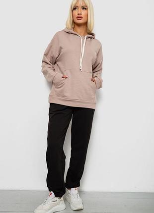 Спортивный костюм женский, цвет бежево-черный, 244r1070ag-1