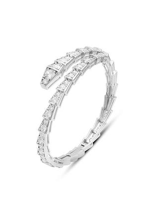 Серебряный браслет с фианитами (18см размер) 2182672
