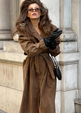 Распродажа тренч prettylittlething плащ пальто из замши