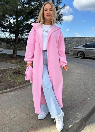 Кардиган альпака довгий з поясом