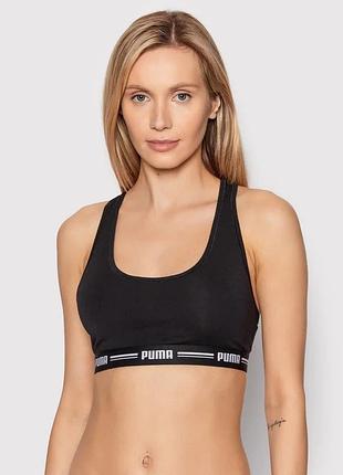 Чорний базовий бюстгалтер топ puma