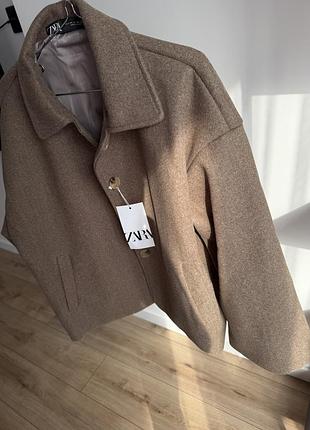 Пальто плащ бомбер zara розмір м