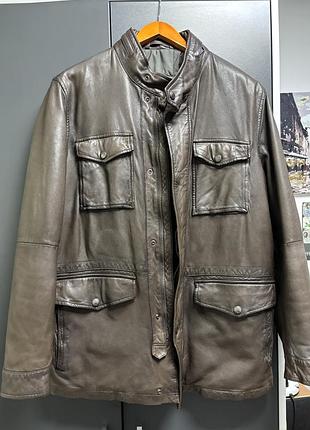 Шкіряна куртка massimo dutti