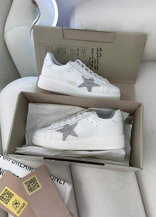Кеди golden goose білі зірка
