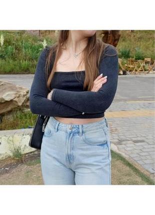 Стильный реглан в рубчик 4