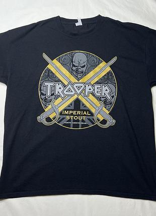 Футболка iron maiden trooper imperial stout tenth anniversary