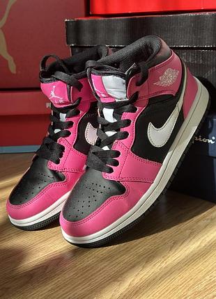 Жіночі nike air jordan 1 mid pinksicle (gs)🩷