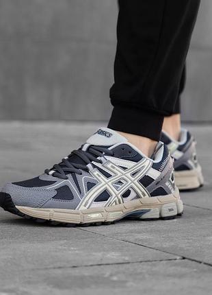Кроссовки мужские asics gel-nyc grey edition, асикс гель ник серые, стильные асикс ньюйорк серые 4