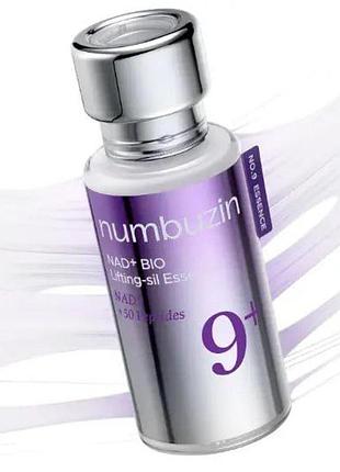Антивозрастная лифтинг-эссенция с nad+ и пептидами numbuzin no.9 nad bio lifting essence 30 мл для упругости и от морщин