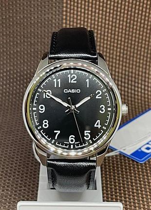 Casio mtp-v005l-1b4 чоловічий годинник, шкіряний ремінець, новий, оригінал