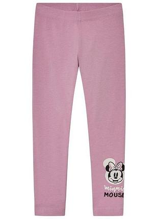 Лосины хлопковые с принтом для девочки disney minnie mouse 463973 122-128 см (6-8 years) розовый