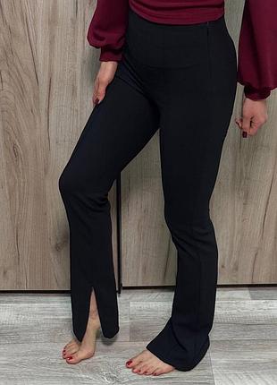 Чорні штани zara з блискавкою, розмір xs, нові з біркою