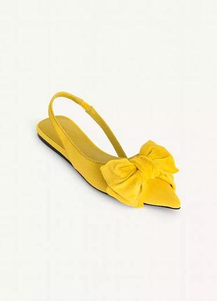 Відкриті туфлі жовті zara new 3