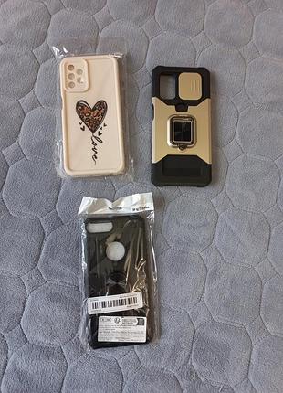 Противоударные чехлы по 200 грн за шт на: iphone 7plus/8plus черный, самсунг галакси а32 5g бежевые