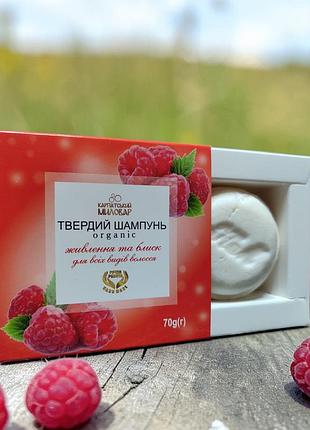 Твердый шампунь "питание и блеск для всех видов волос" (organic), 70 г
