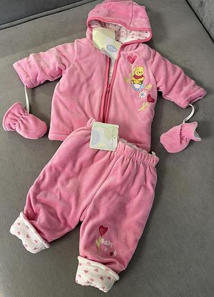 Disney baby весна осінь костюм 3в1 утеплений