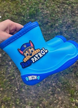 Гумові чобітки щенячий патруль paw patrol гонщик