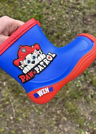 Гумові чобітки щенячий патруль paw patrol маршалл