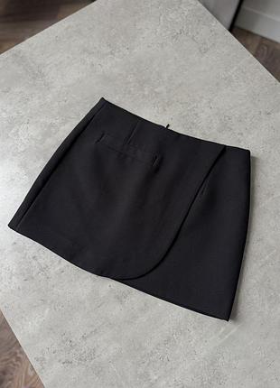 Міні-спідниця від mango чорна / мини-юбка черная манго