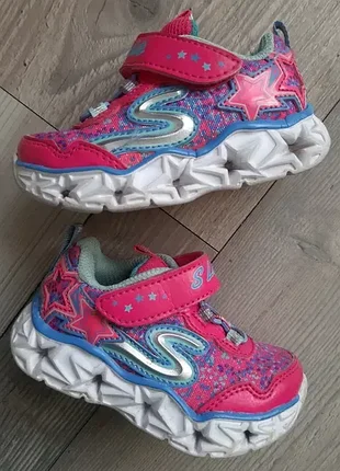 Кроссовки с мигами skechers slights (р.21)