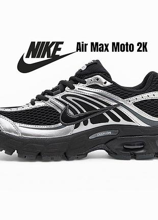 Чоловічі кросівки nike air max moto 2k 'black metallic silver