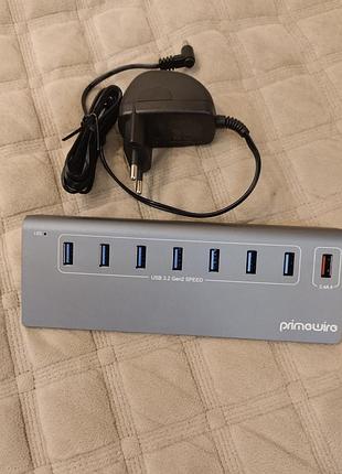 Устройство для подключения периферийных устройств primewire usb 3.2 gen2 speed hub