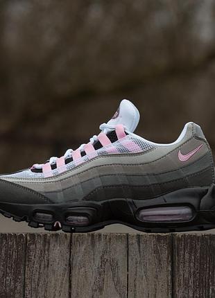 Кросівки nike air max 95 grey  lack rose