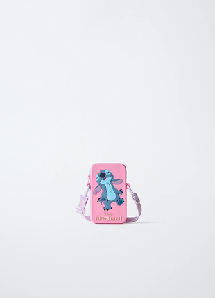 Сумочка для телефона zara, розовая,cумка,кроссбоди,стич,лило,stitch,через,плеческ,на,мобильного,телефона,кросс,боди,стич,смартфона,стетч