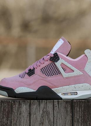 Кроссовки nike air jordan retro 4 orchid pink