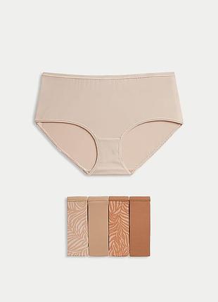 Набір трусики marks&spencer модель  міді(high rise shorts) мікрофібра