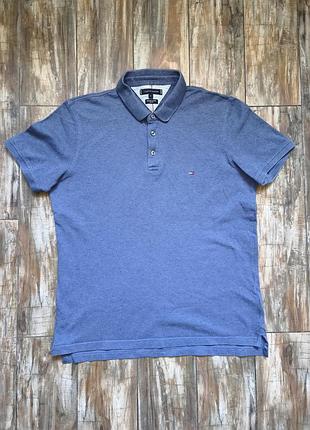 Поло tommy hilfiger, xl, slim fit