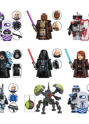 Набор фигурок star wars 9 шт совместимы с lego
