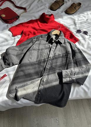 Якісна джинсова сорочка від h&m