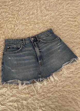 Джинсова спідниця zara