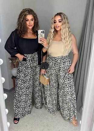 Жіночі легкі широкі літні брюки | 1368