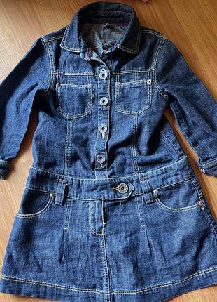 Джинсова сукня zara kids