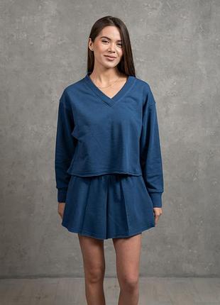 Костюм свитшот шорты